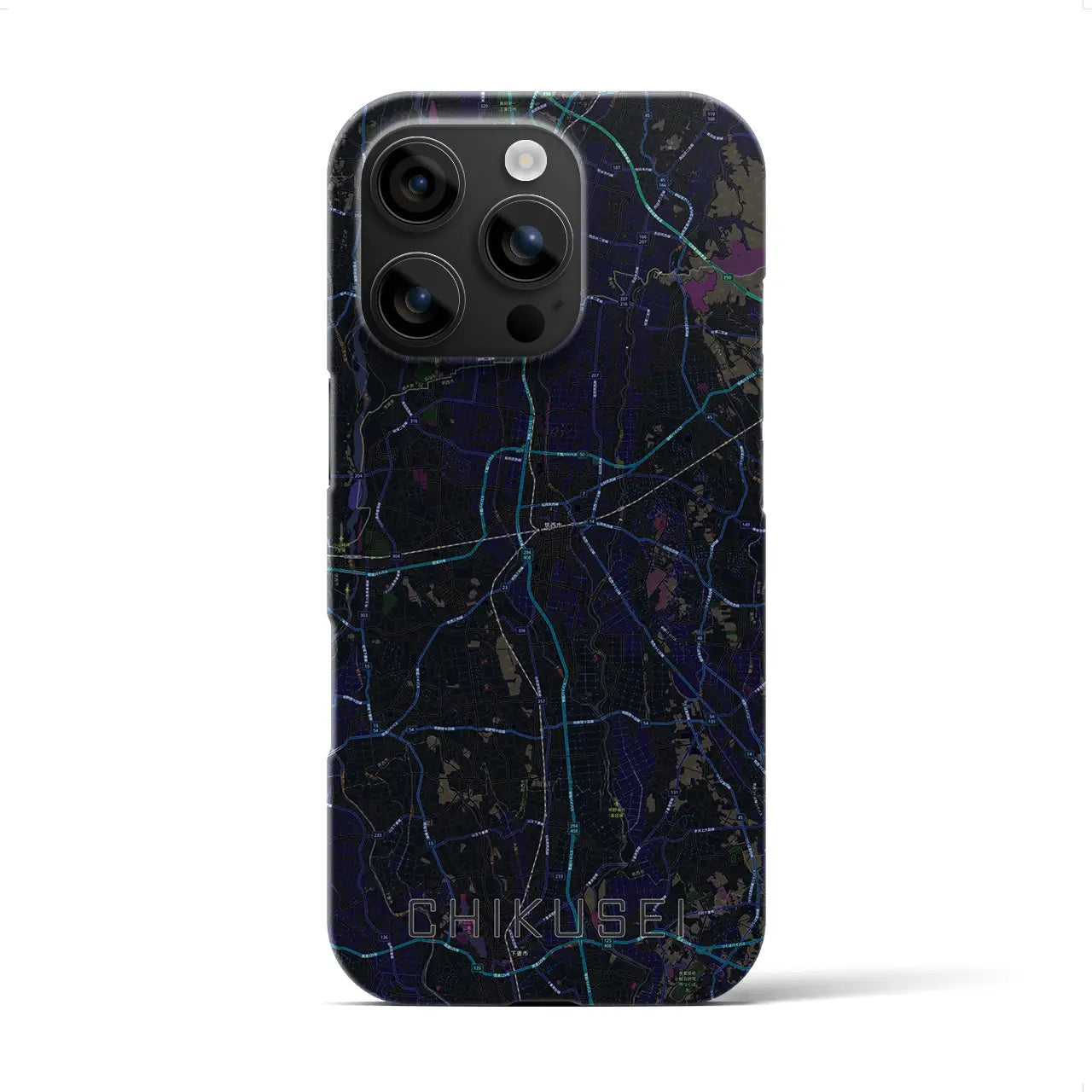 【筑西(茨城県)】地図柄iPhoneケース(バックカバータイプ)