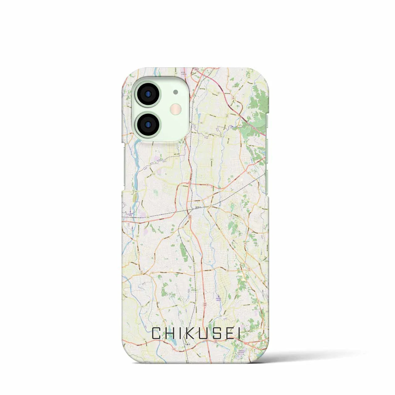【筑西(茨城県)】地図柄iPhoneケース(バックカバータイプ)