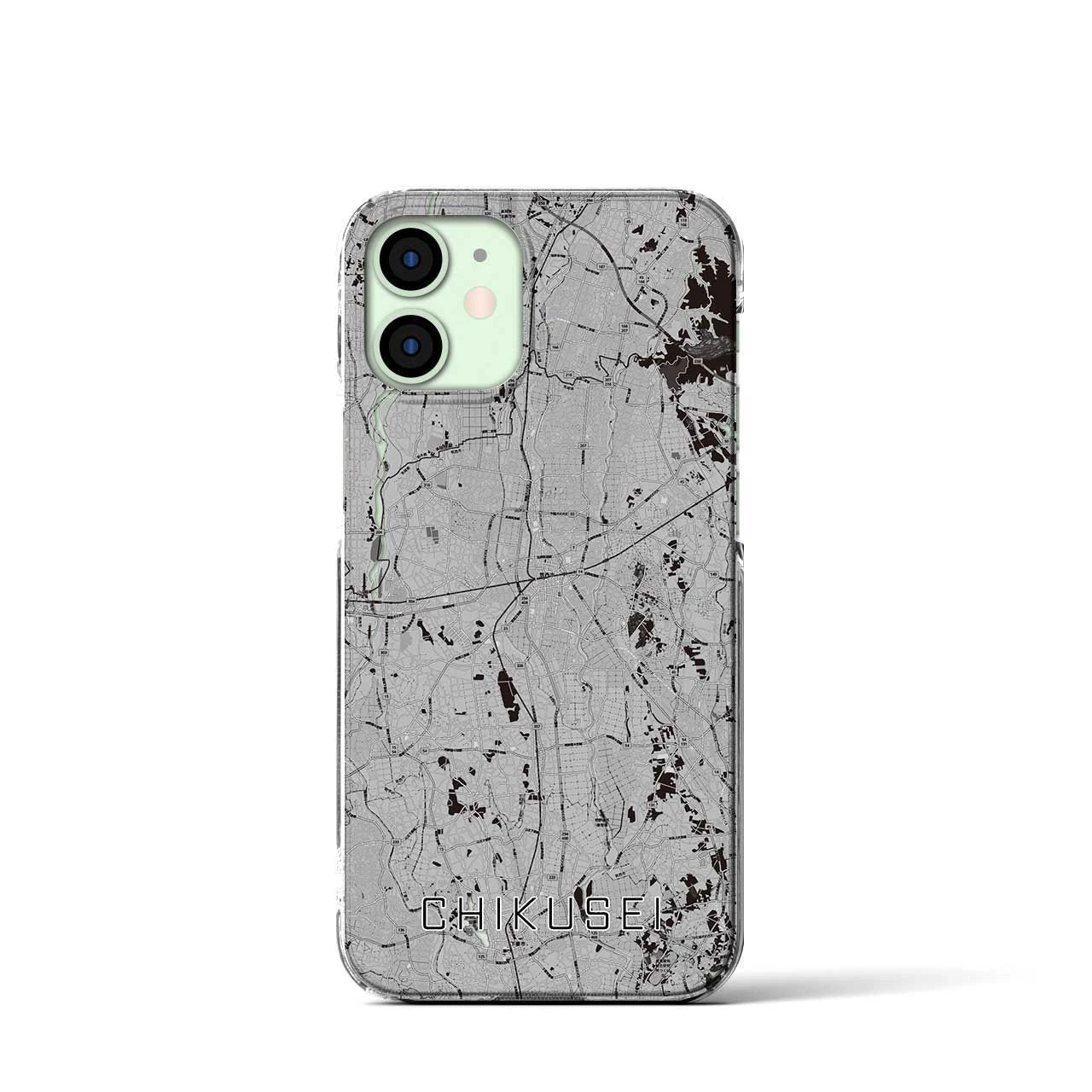 【筑西(茨城県)】地図柄iPhoneケース(クリアタイプ)