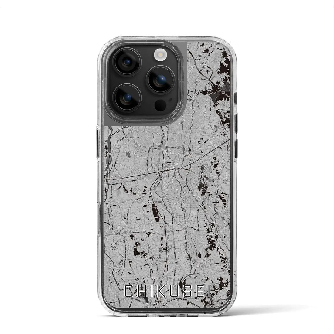 【筑西(茨城県)】地図柄iPhoneケース(MagSafeタイプ)