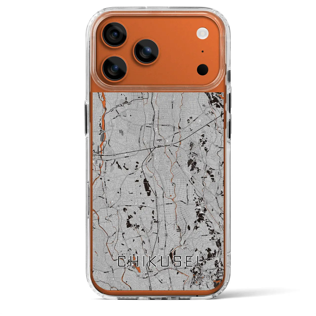 【筑西(茨城県)】地図柄iPhoneケース(MagSafeタイプ)