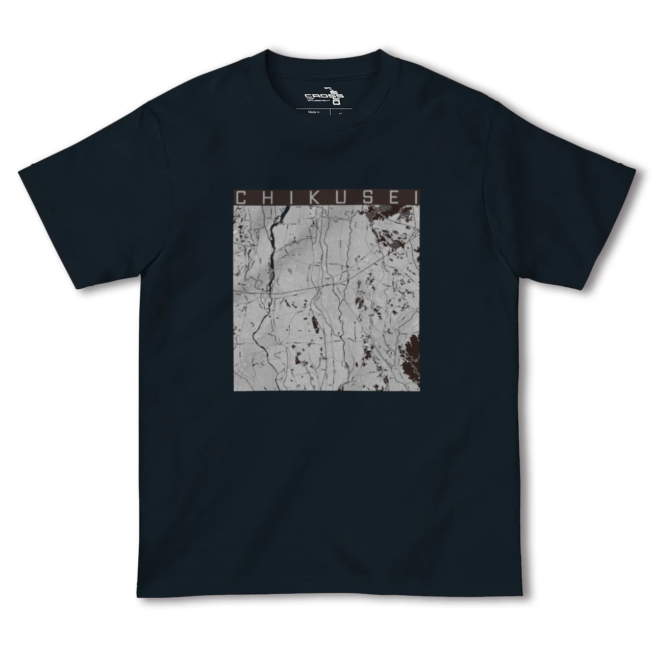 【筑西(茨城県)】地図柄ヘビーウェイトTシャツ
