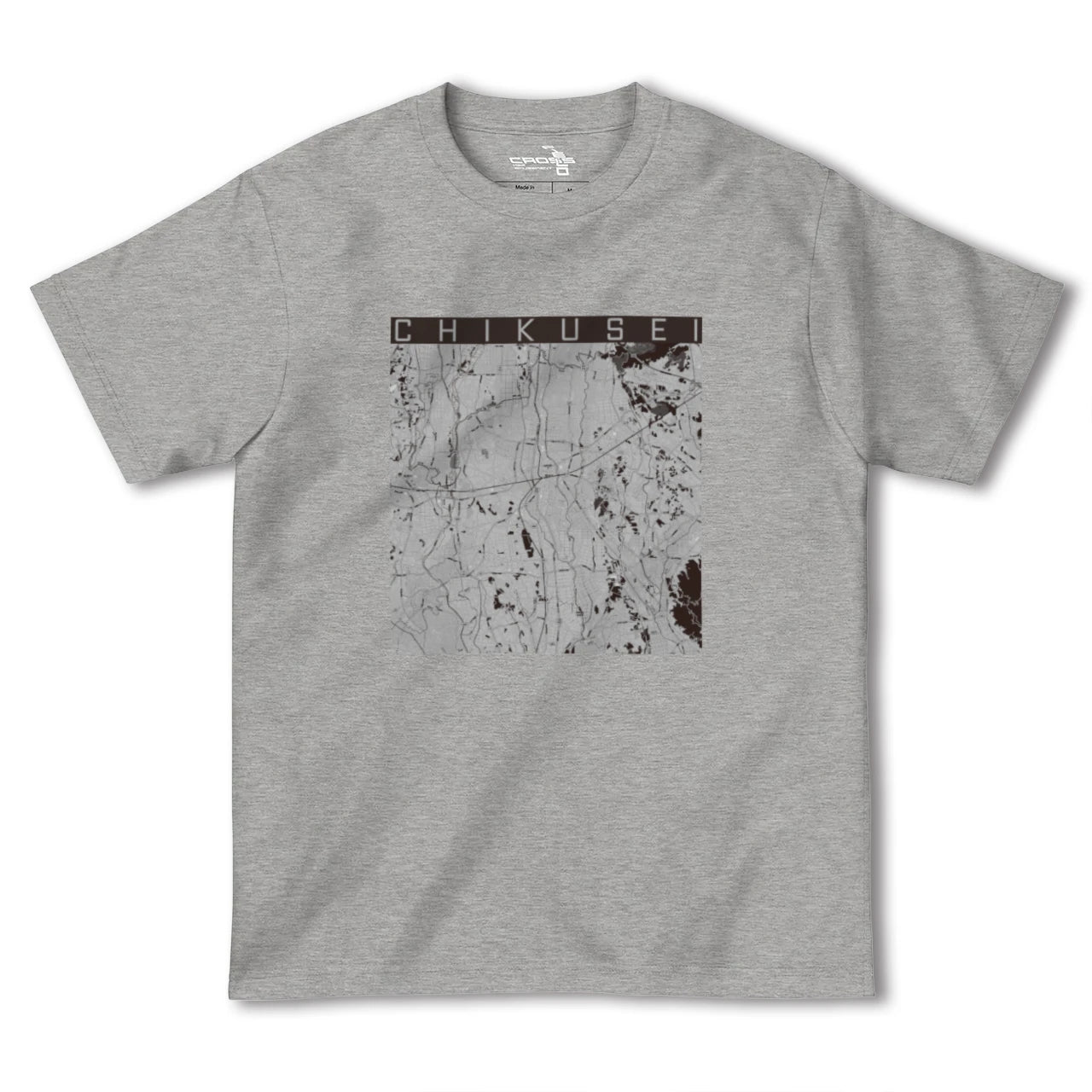 【筑西(茨城県)】地図柄ヘビーウェイトTシャツ