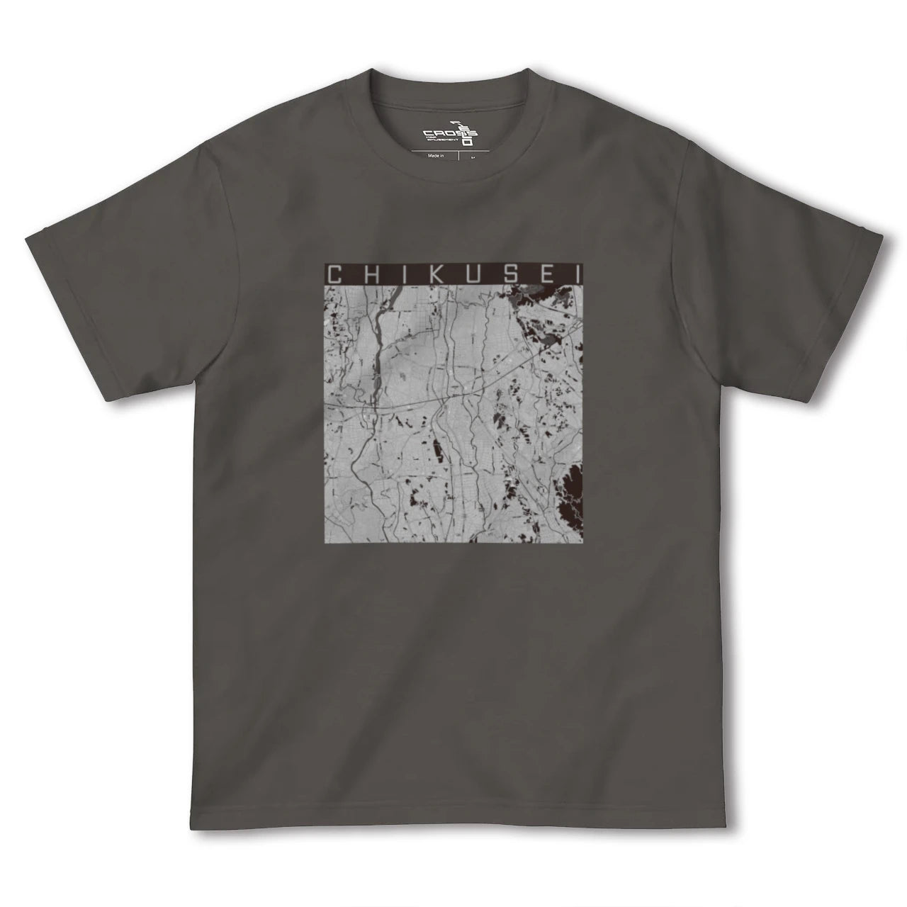 【筑西(茨城県)】地図柄ヘビーウェイトTシャツ