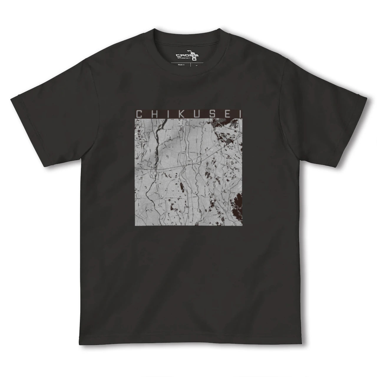 【筑西(茨城県)】地図柄ヘビーウェイトTシャツ