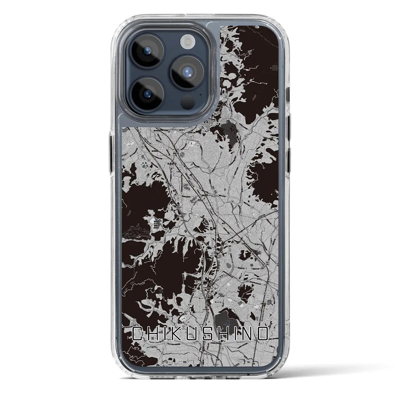 【筑紫野(福岡県)】地図柄iPhoneケース(MagSafeタイプ)
