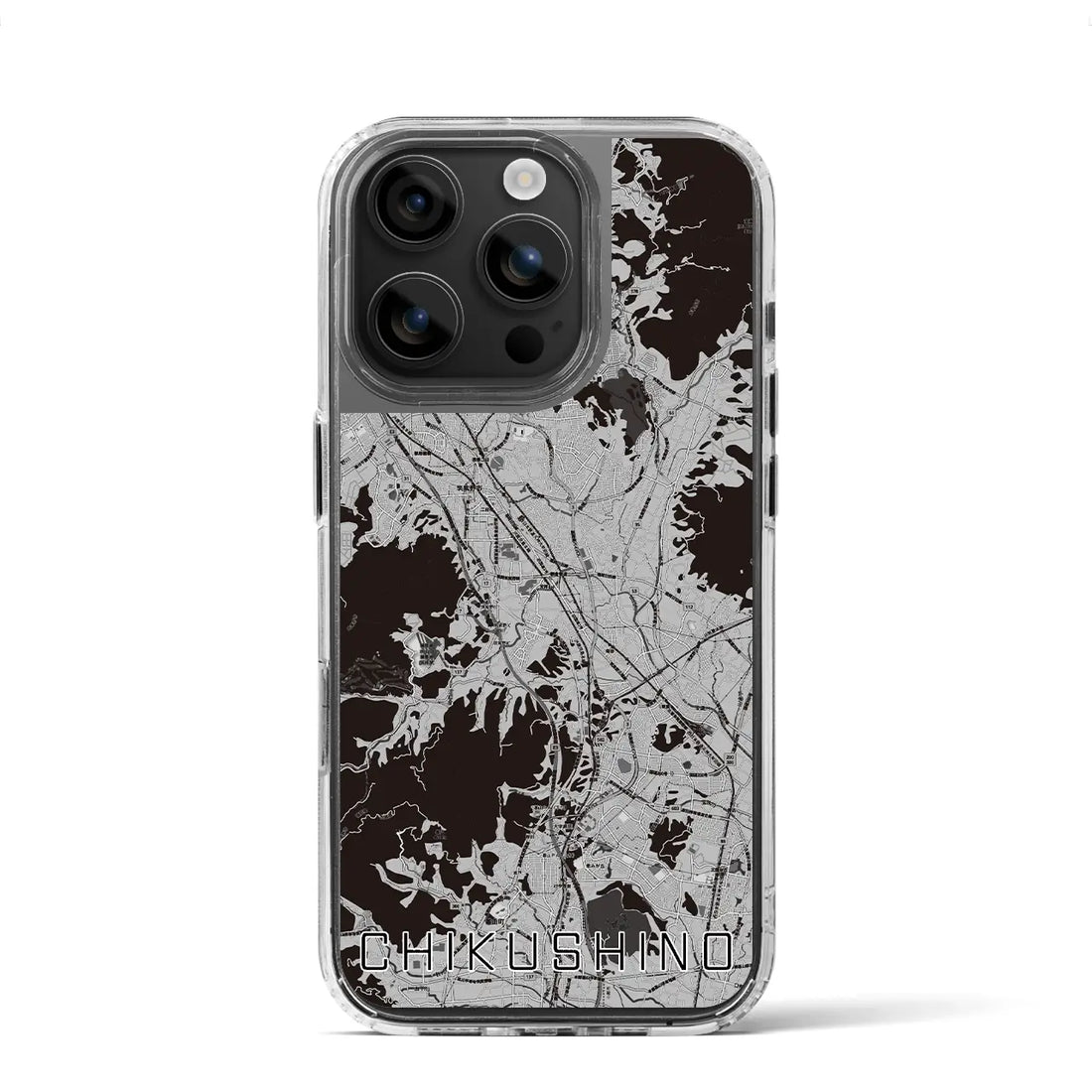 【筑紫野(福岡県)】地図柄iPhoneケース(MagSafeタイプ)