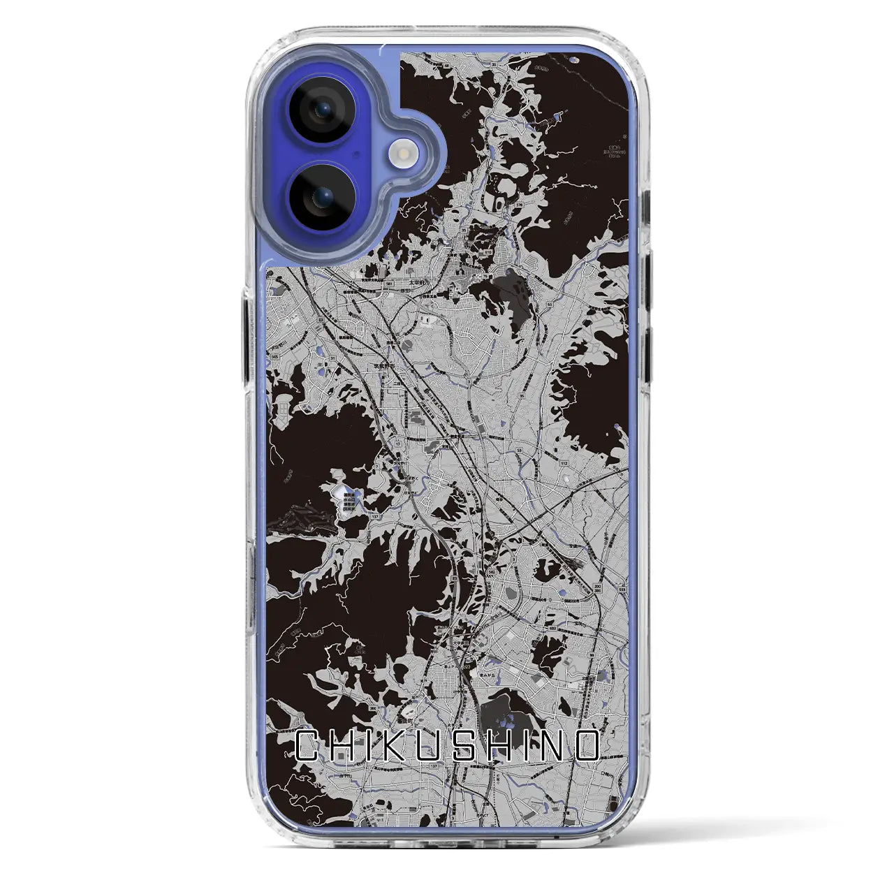 【筑紫野(福岡県)】地図柄iPhoneケース(MagSafeタイプ)