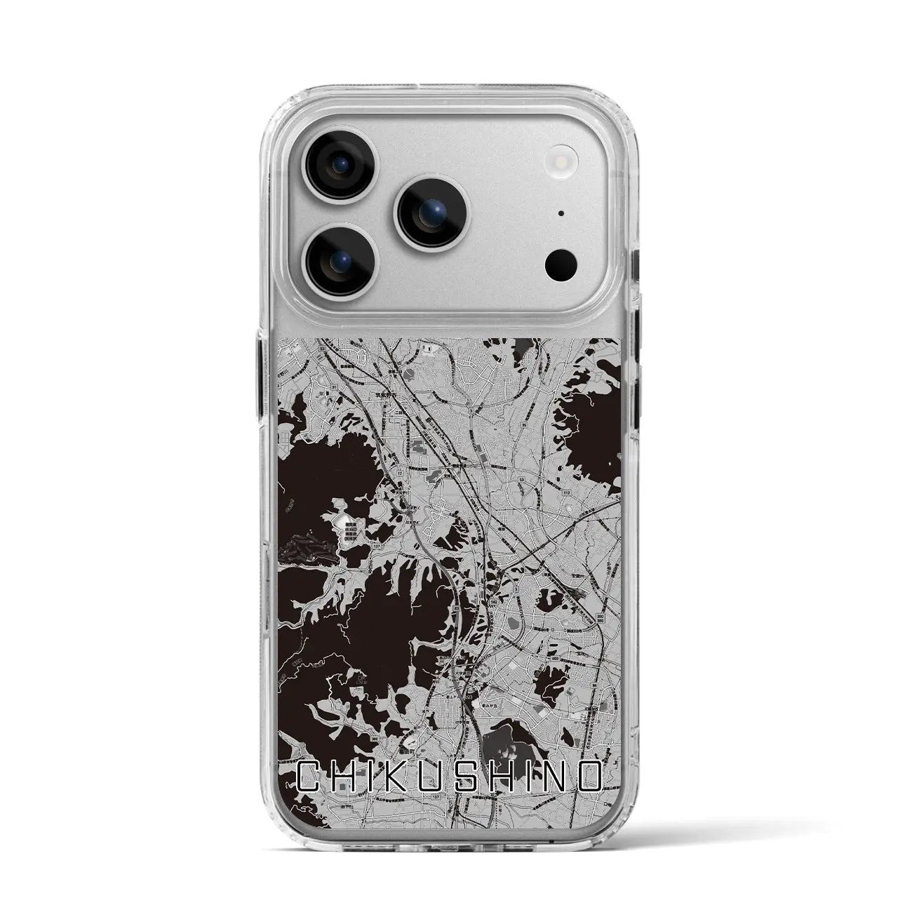 【筑紫野(福岡県)】地図柄iPhoneケース(MagSafeタイプ)