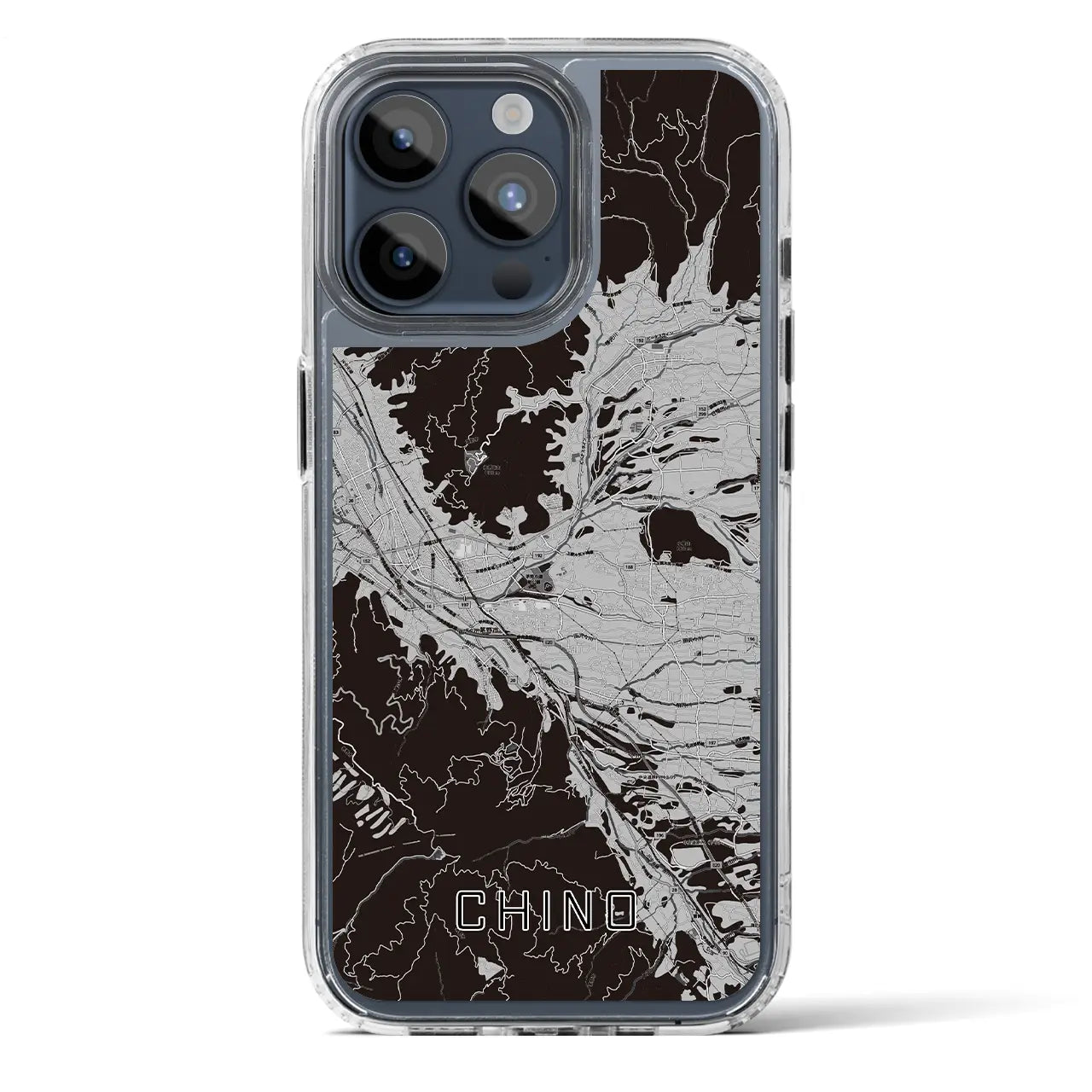 【茅野(長野県)】地図柄iPhoneケース(MagSafeタイプ)