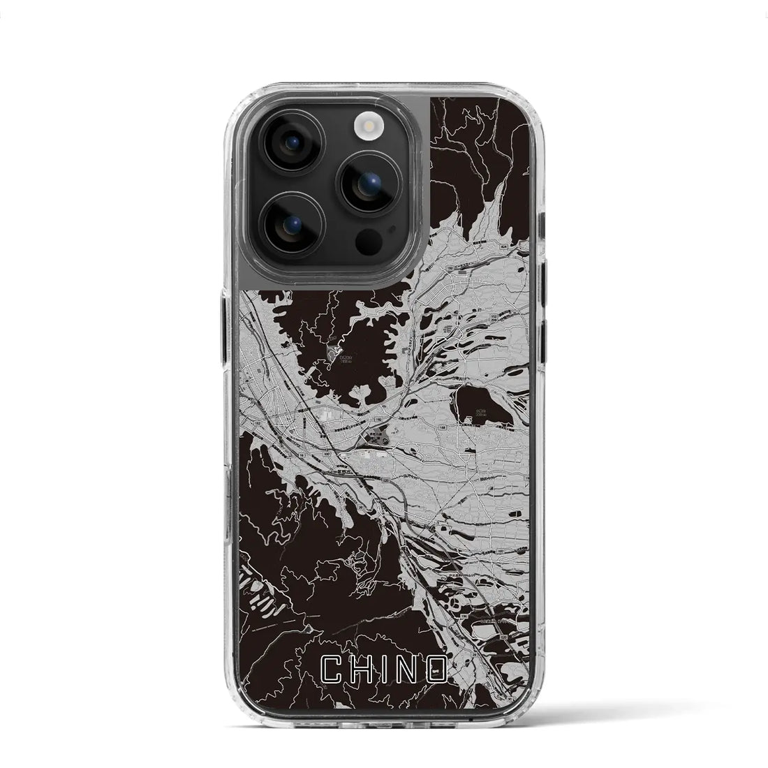 【茅野(長野県)】地図柄iPhoneケース(MagSafeタイプ)