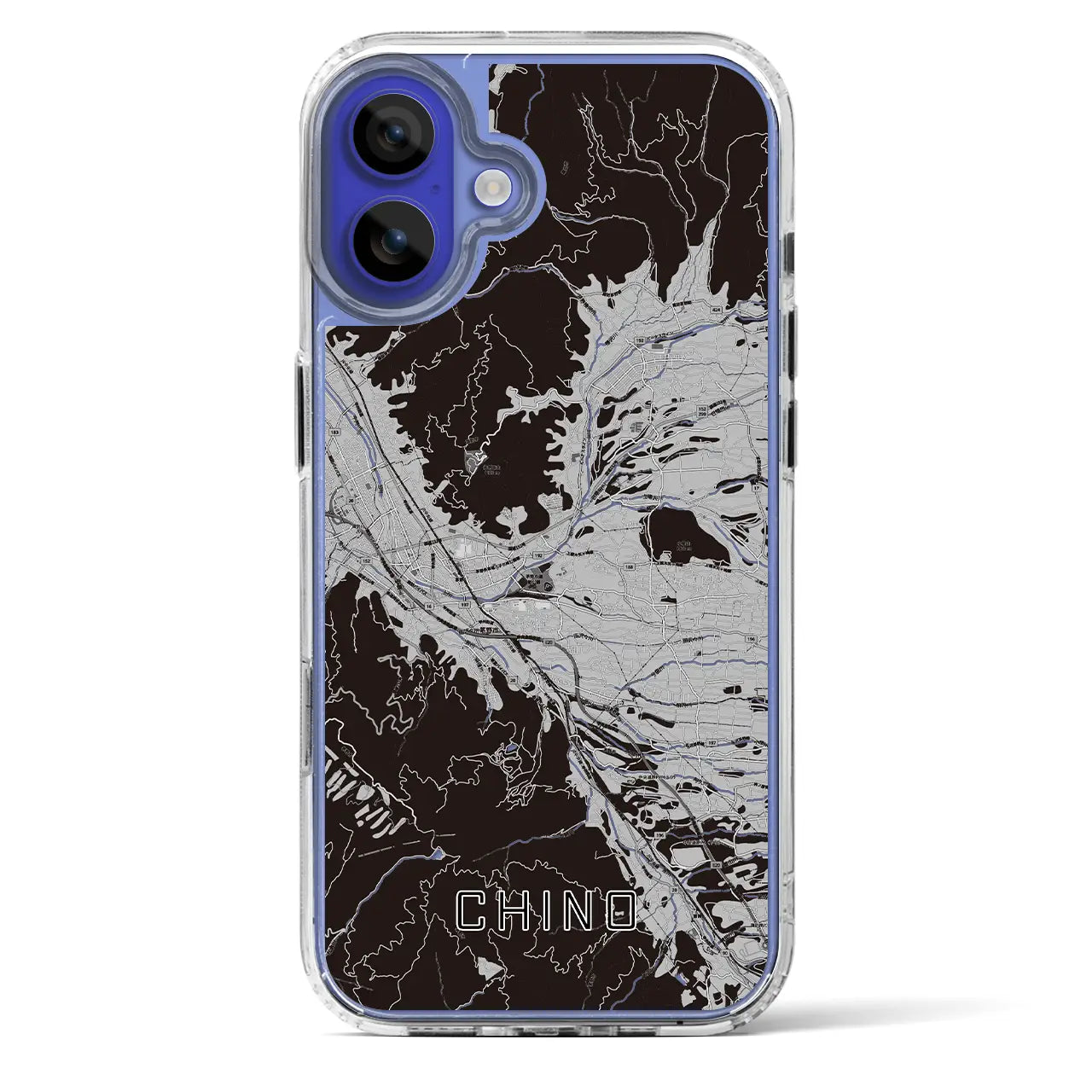 【茅野(長野県)】地図柄iPhoneケース(MagSafeタイプ)