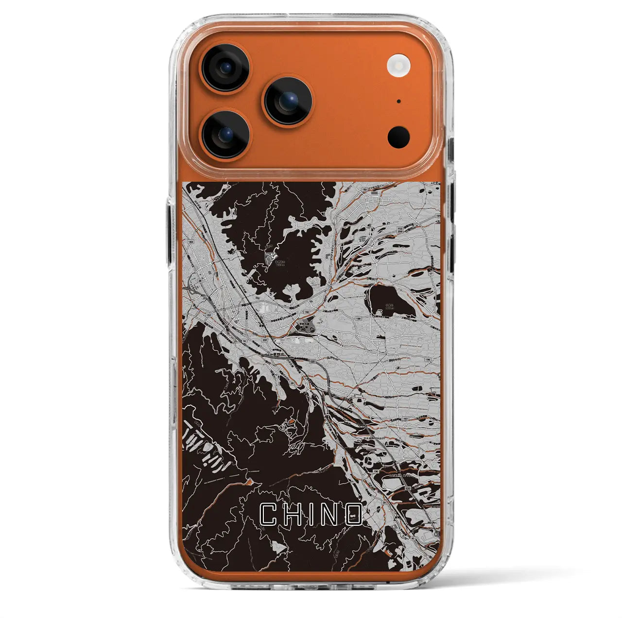 【茅野(長野県)】地図柄iPhoneケース(MagSafeタイプ)