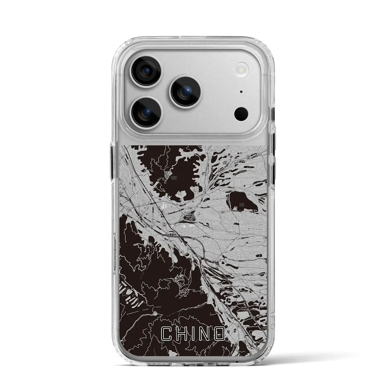 【茅野(長野県)】地図柄iPhoneケース(MagSafeタイプ)