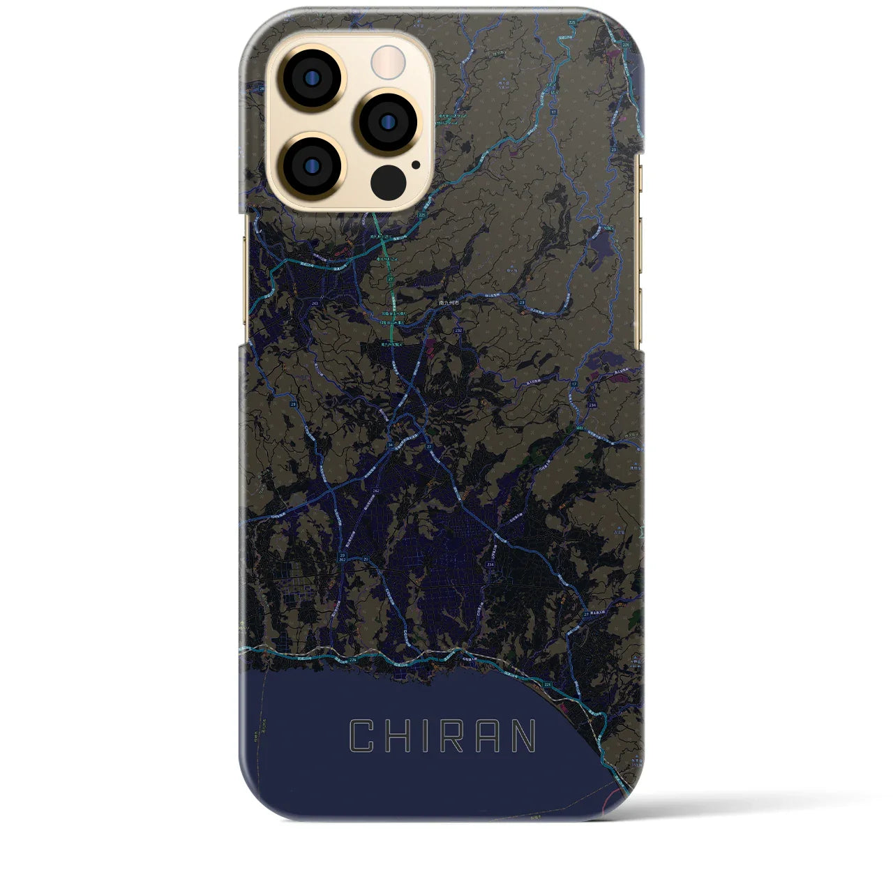 【知覧(鹿児島県)】地図柄iPhoneケース(バックカバータイプ)