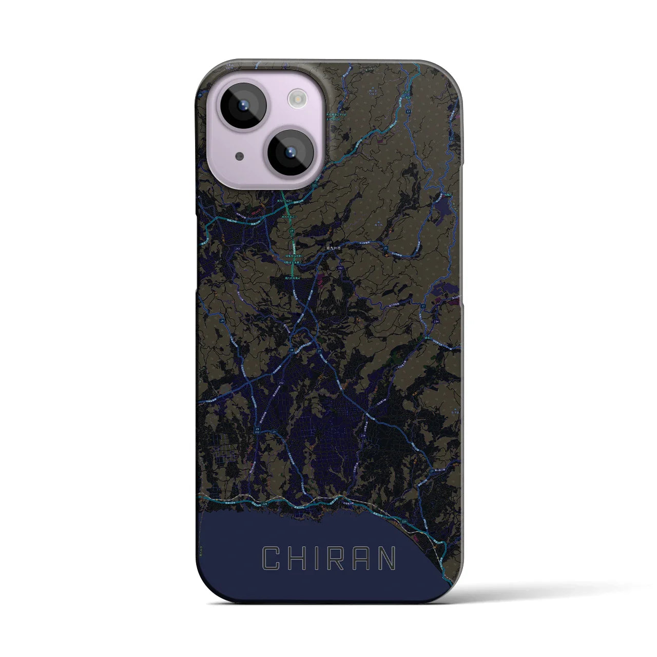【知覧(鹿児島県)】地図柄iPhoneケース(バックカバータイプ)