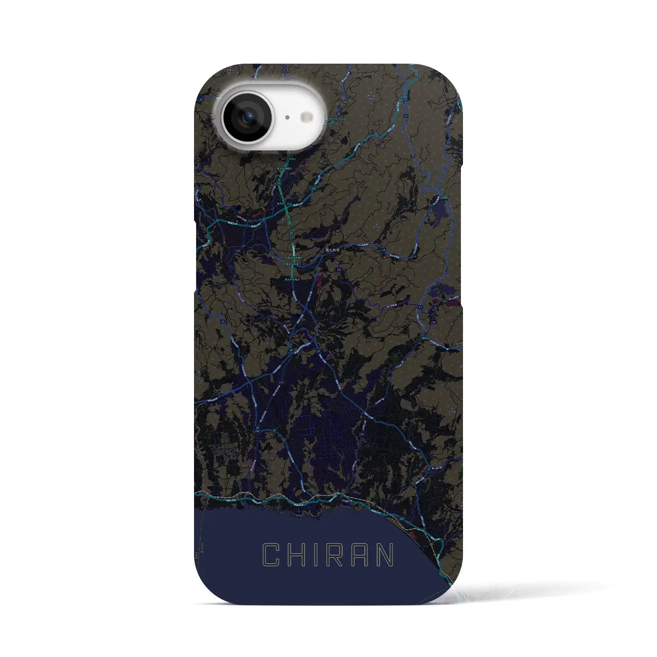 【知覧(鹿児島県)】地図柄iPhoneケース(バックカバータイプ)