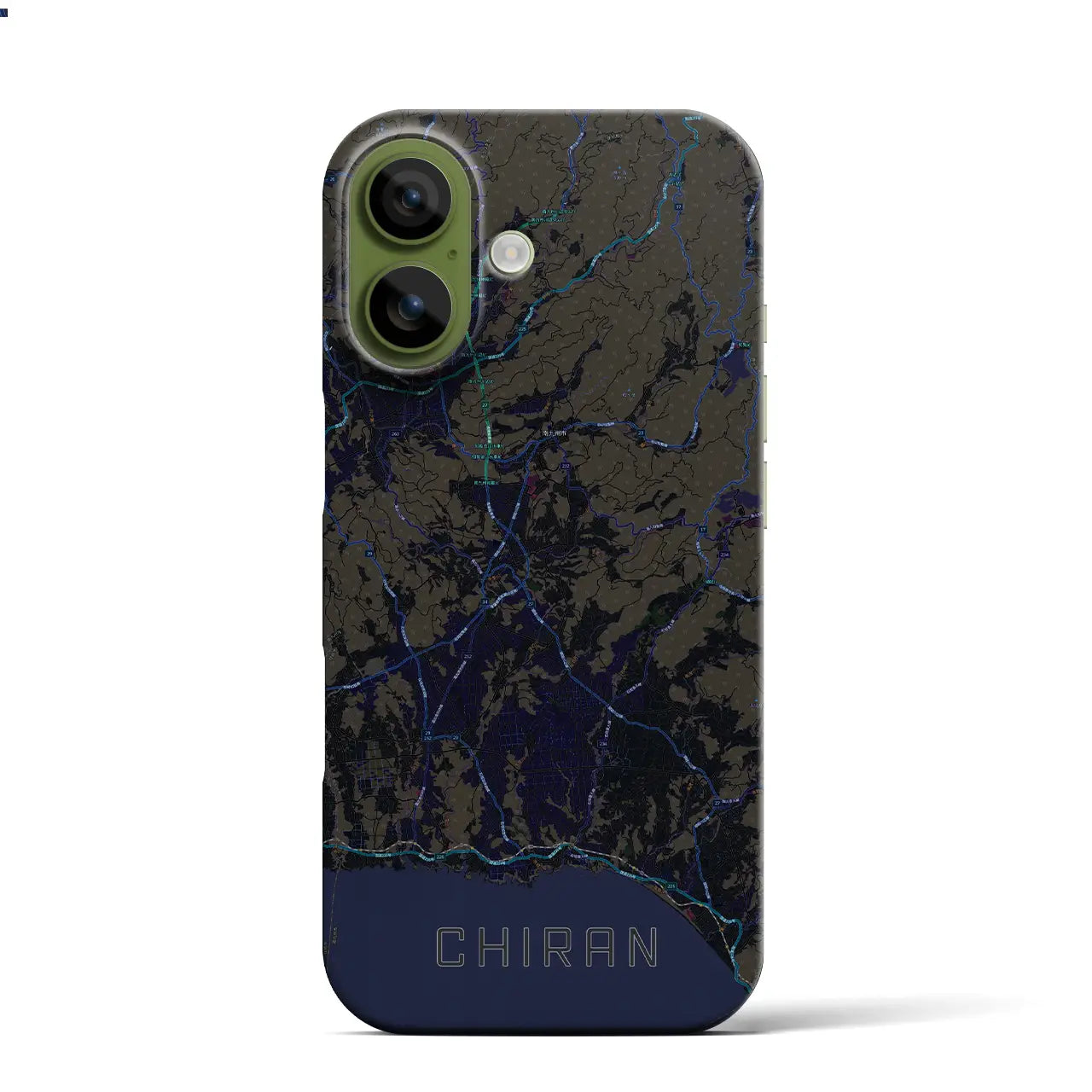 【知覧(鹿児島県)】地図柄iPhoneケース(バックカバータイプ)