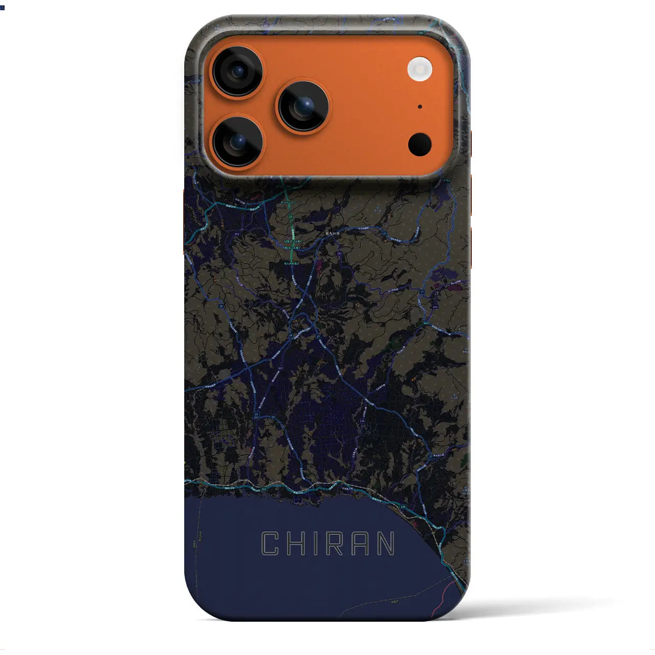 【知覧(鹿児島県)】地図柄iPhoneケース(バックカバータイプ)