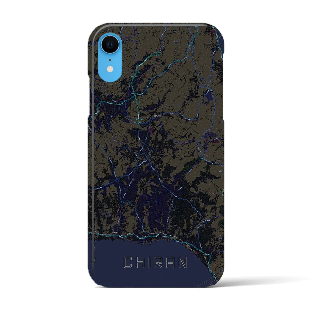 【知覧(鹿児島県)】地図柄iPhoneケース(バックカバータイプ)