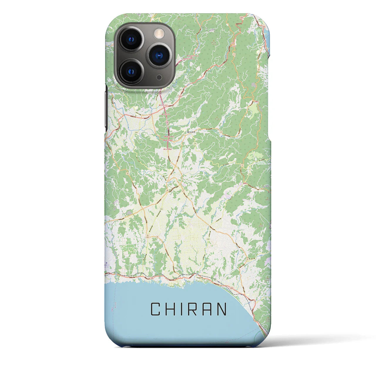 【知覧(鹿児島県)】地図柄iPhoneケース(バックカバータイプ)