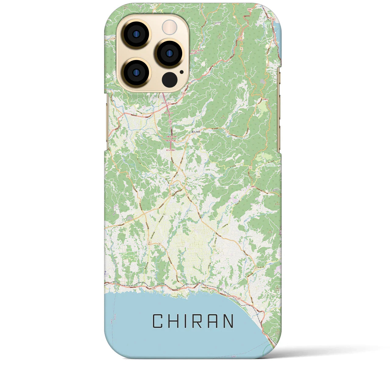 【知覧(鹿児島県)】地図柄iPhoneケース(バックカバータイプ)