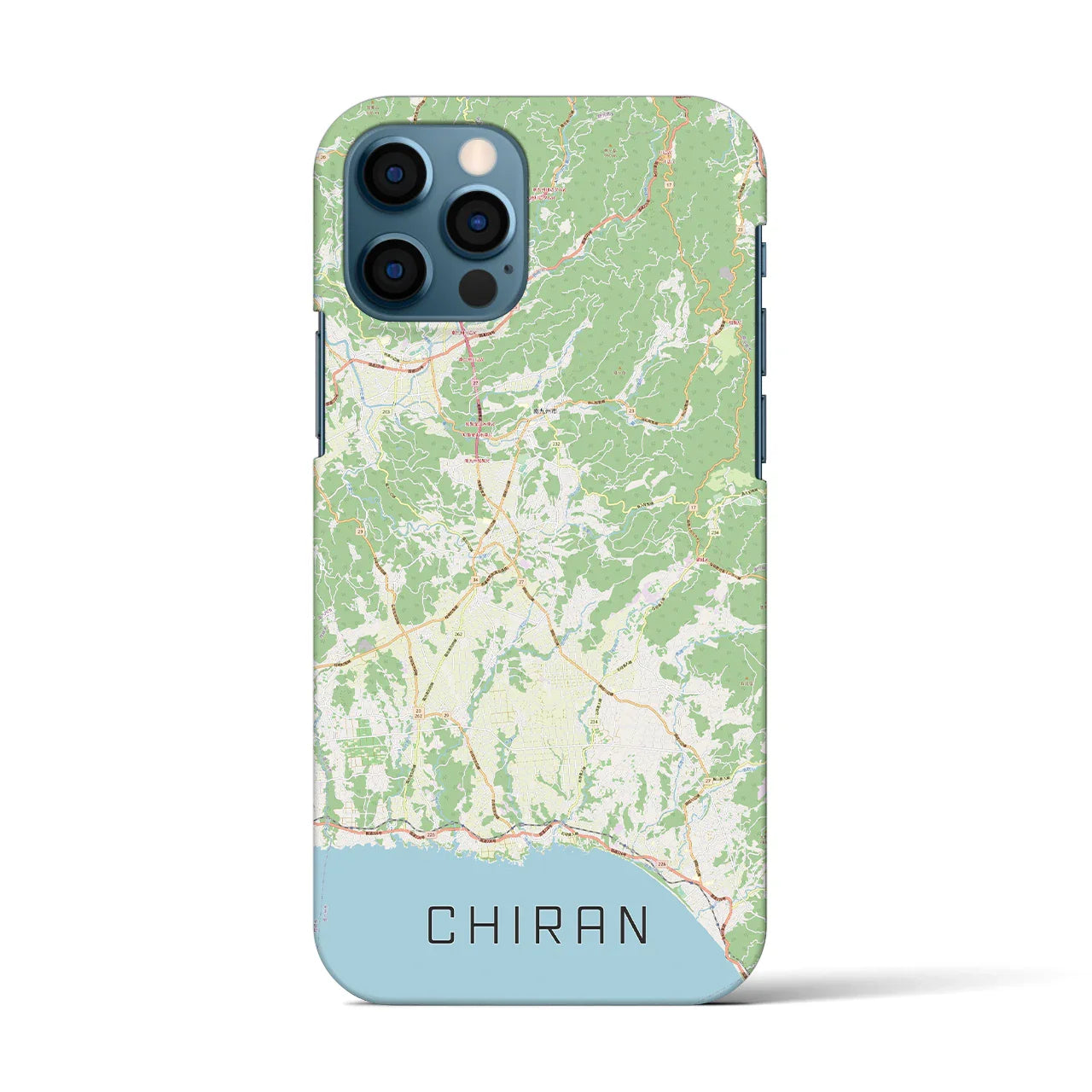 【知覧(鹿児島県)】地図柄iPhoneケース(バックカバータイプ)