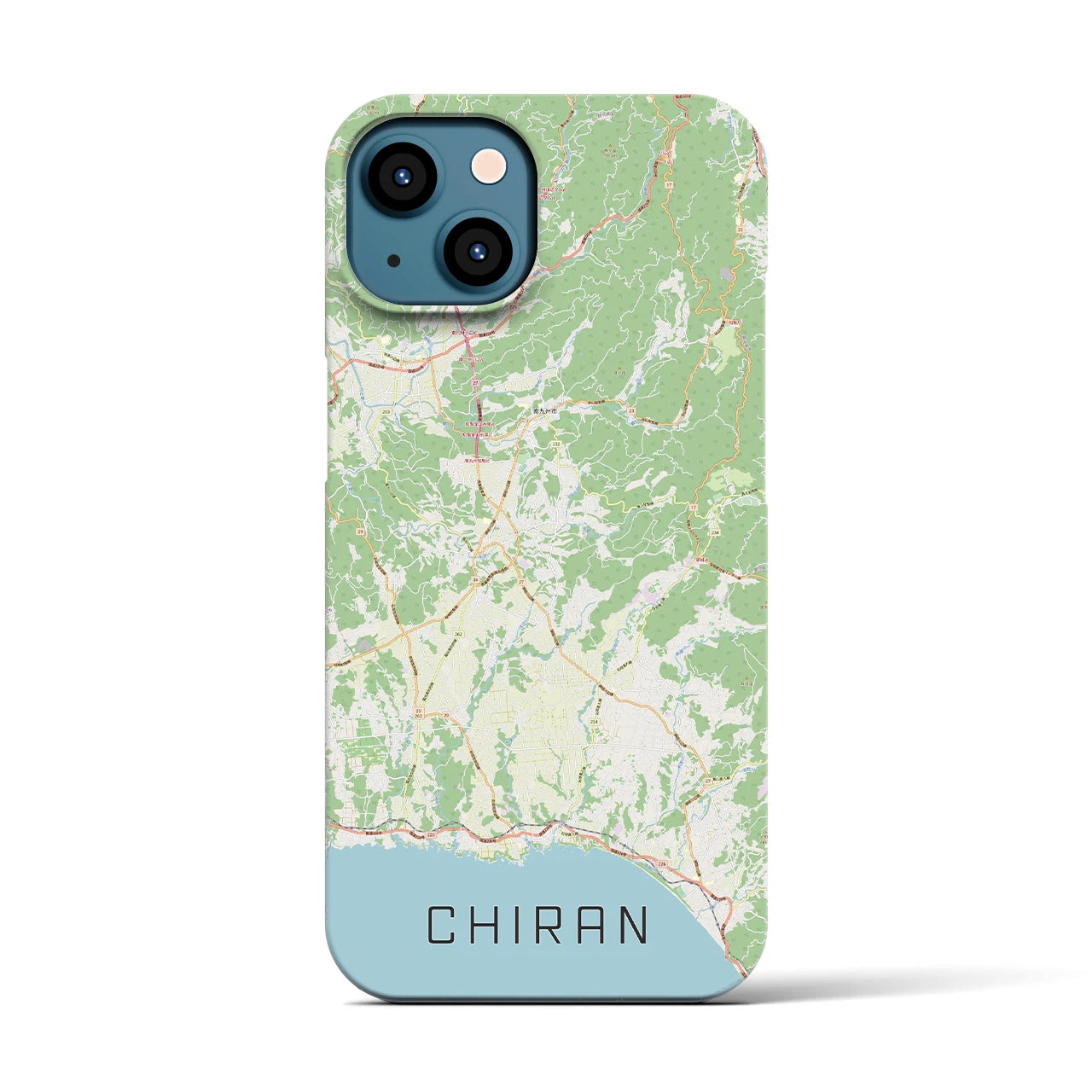 【知覧(鹿児島県)】地図柄iPhoneケース(バックカバータイプ)