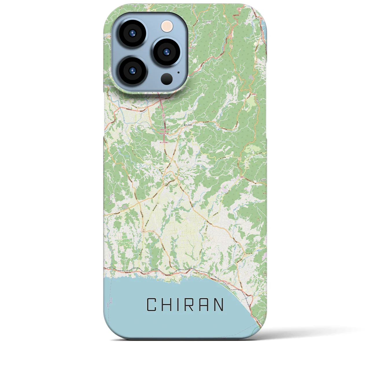 【知覧(鹿児島県)】地図柄iPhoneケース(バックカバータイプ)