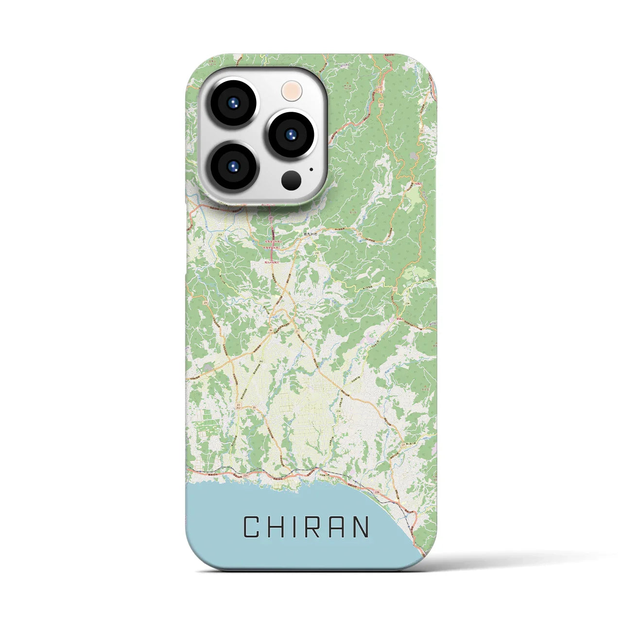 【知覧(鹿児島県)】地図柄iPhoneケース(バックカバータイプ)