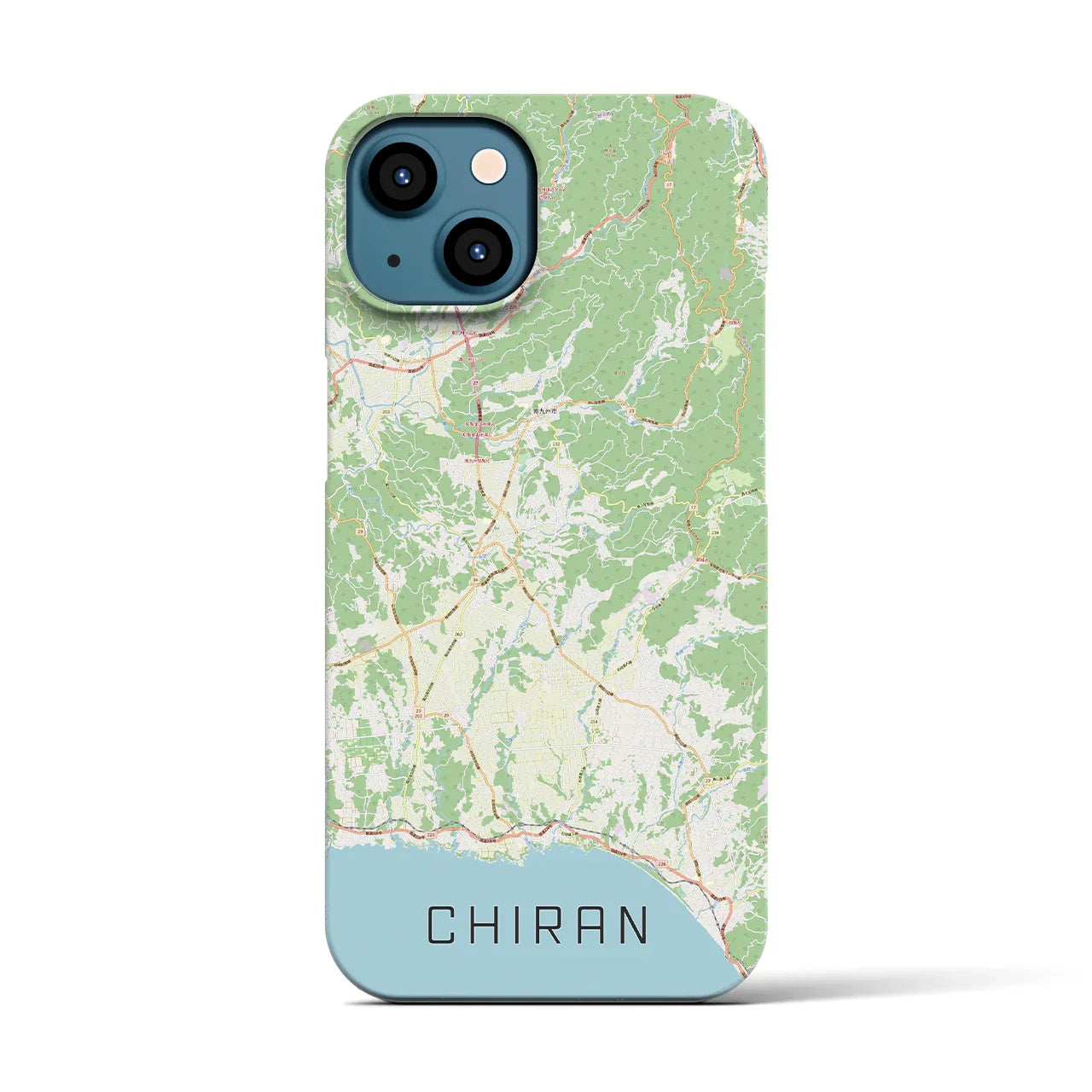 【知覧(鹿児島県)】地図柄iPhoneケース(バックカバータイプ)