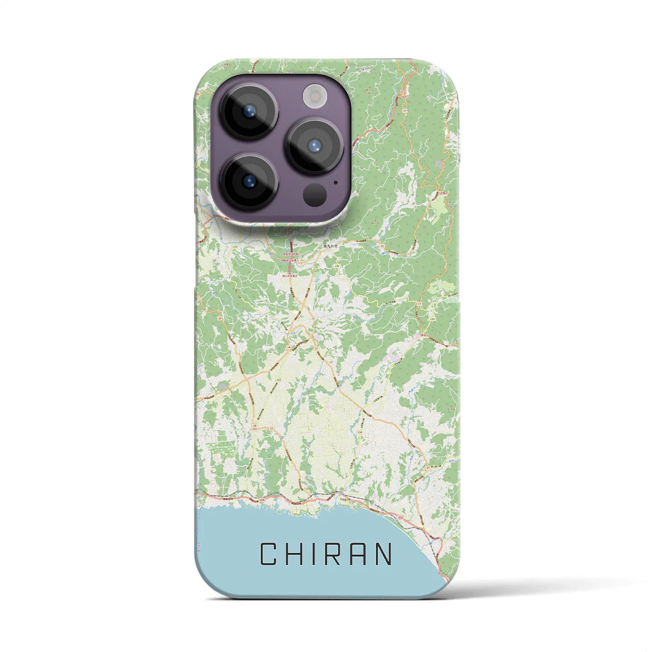 【知覧(鹿児島県)】地図柄iPhoneケース(バックカバータイプ)
