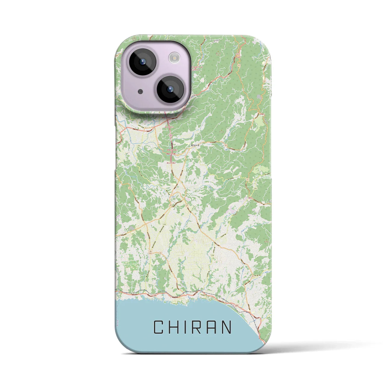 【知覧(鹿児島県)】地図柄iPhoneケース(バックカバータイプ)
