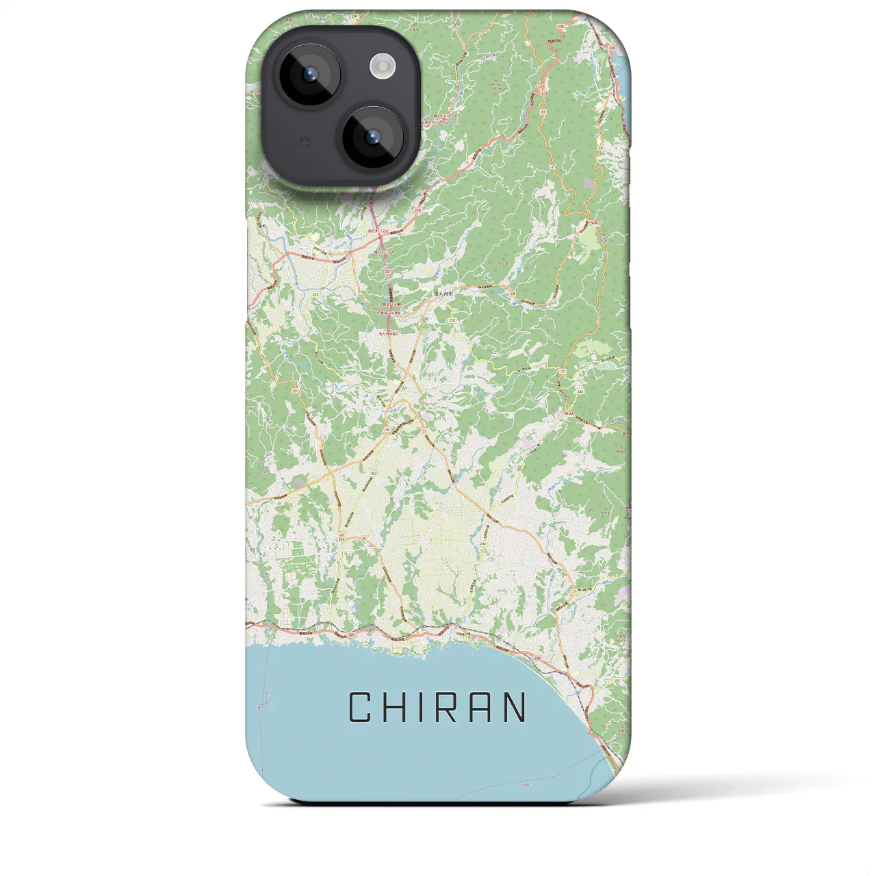 【知覧(鹿児島県)】地図柄iPhoneケース(バックカバータイプ)