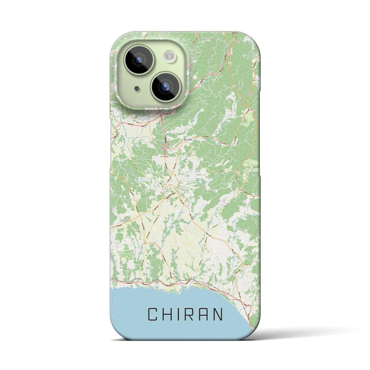 【知覧(鹿児島県)】地図柄iPhoneケース(バックカバータイプ)