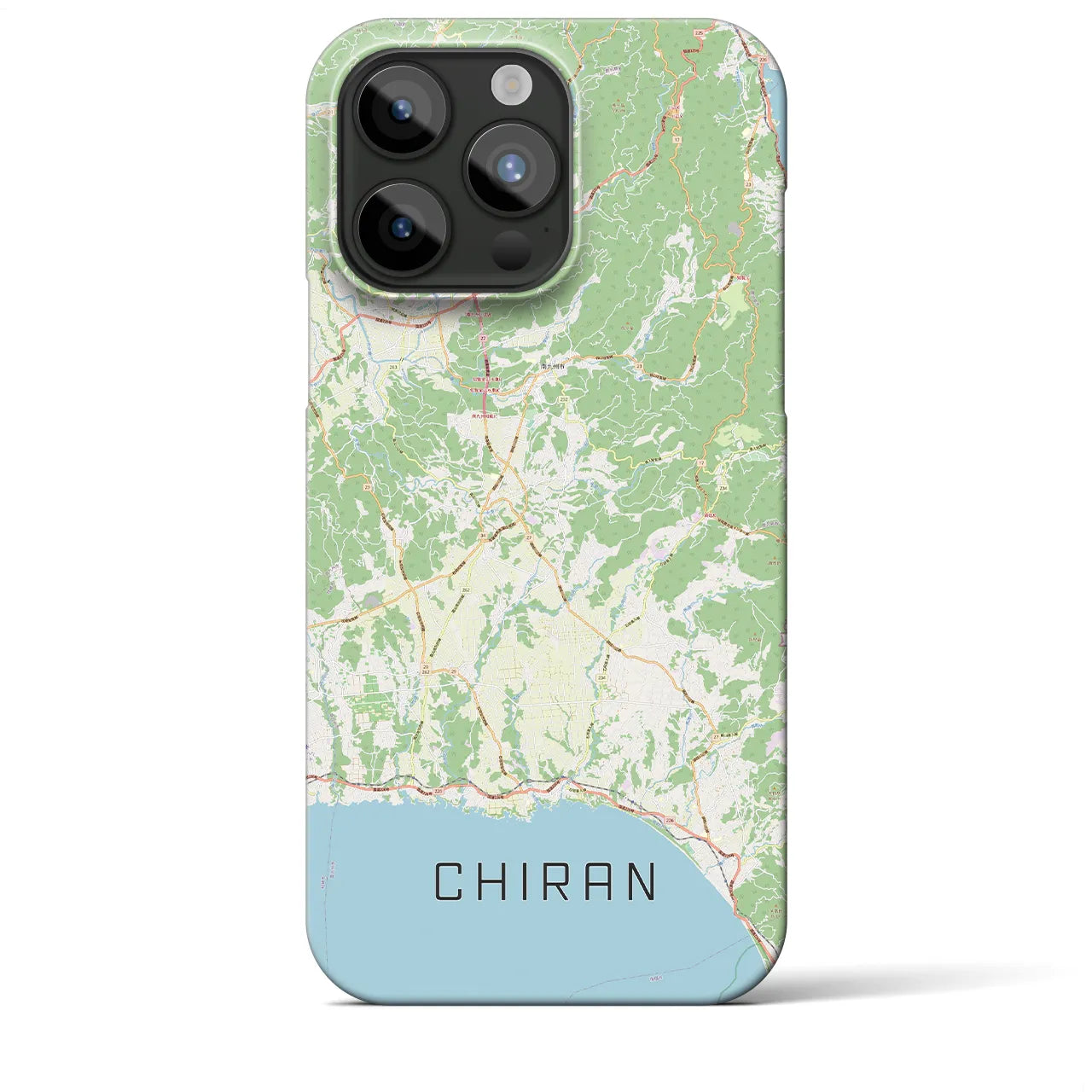 【知覧(鹿児島県)】地図柄iPhoneケース(バックカバータイプ)