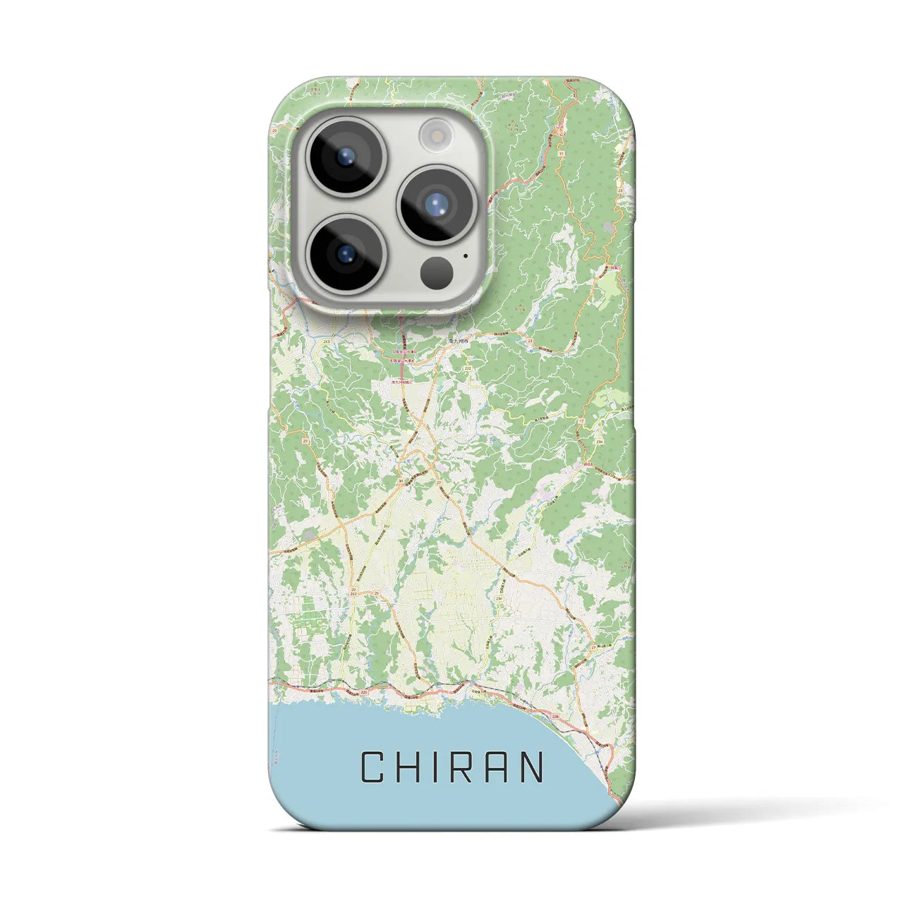 【知覧(鹿児島県)】地図柄iPhoneケース(バックカバータイプ)