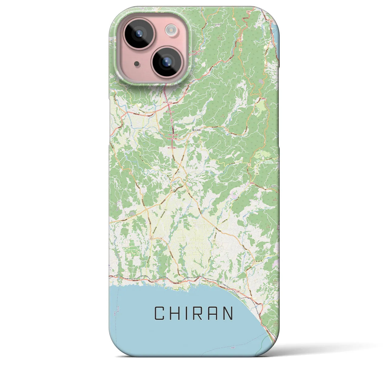 【知覧(鹿児島県)】地図柄iPhoneケース(バックカバータイプ)