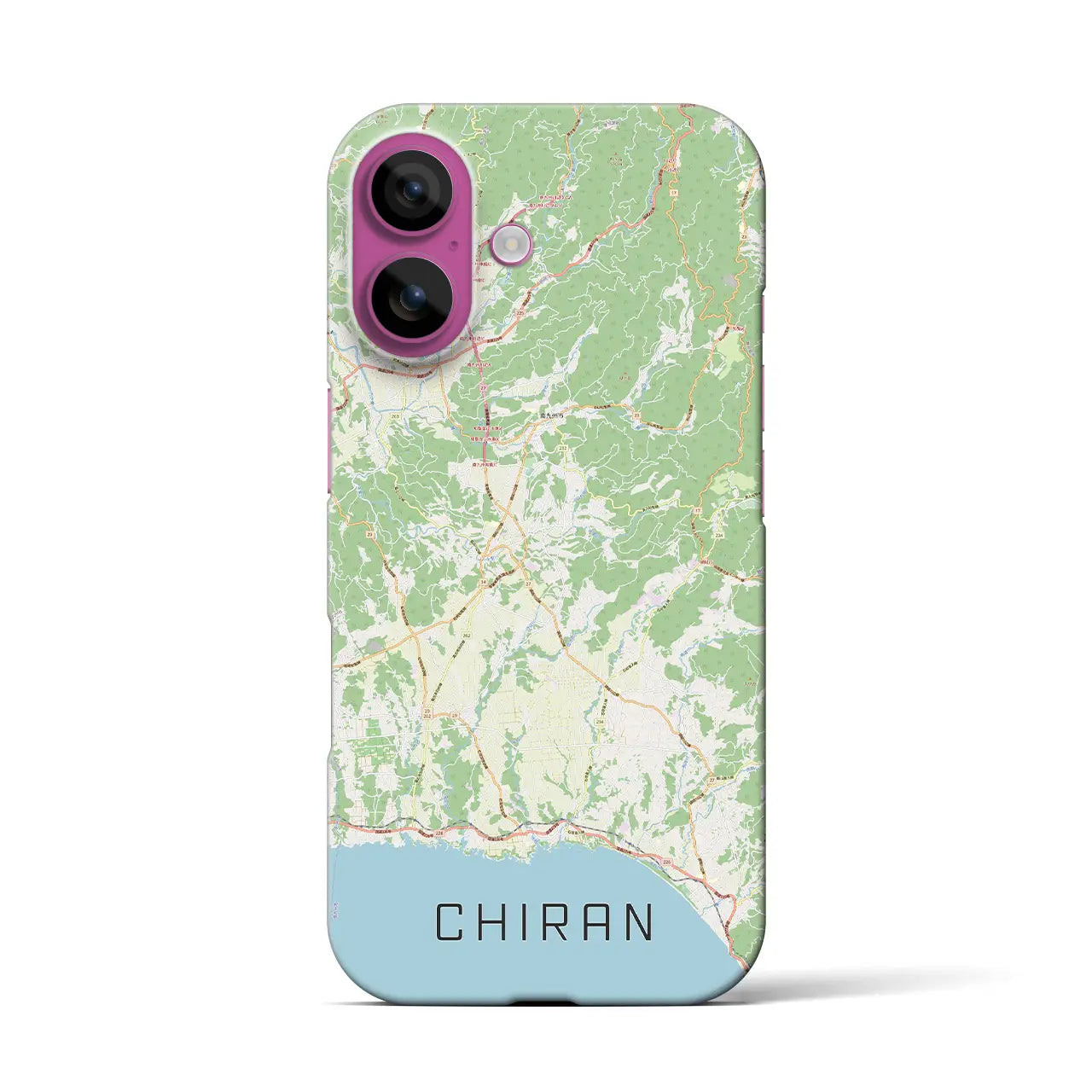 【知覧(鹿児島県)】地図柄iPhoneケース(バックカバータイプ)