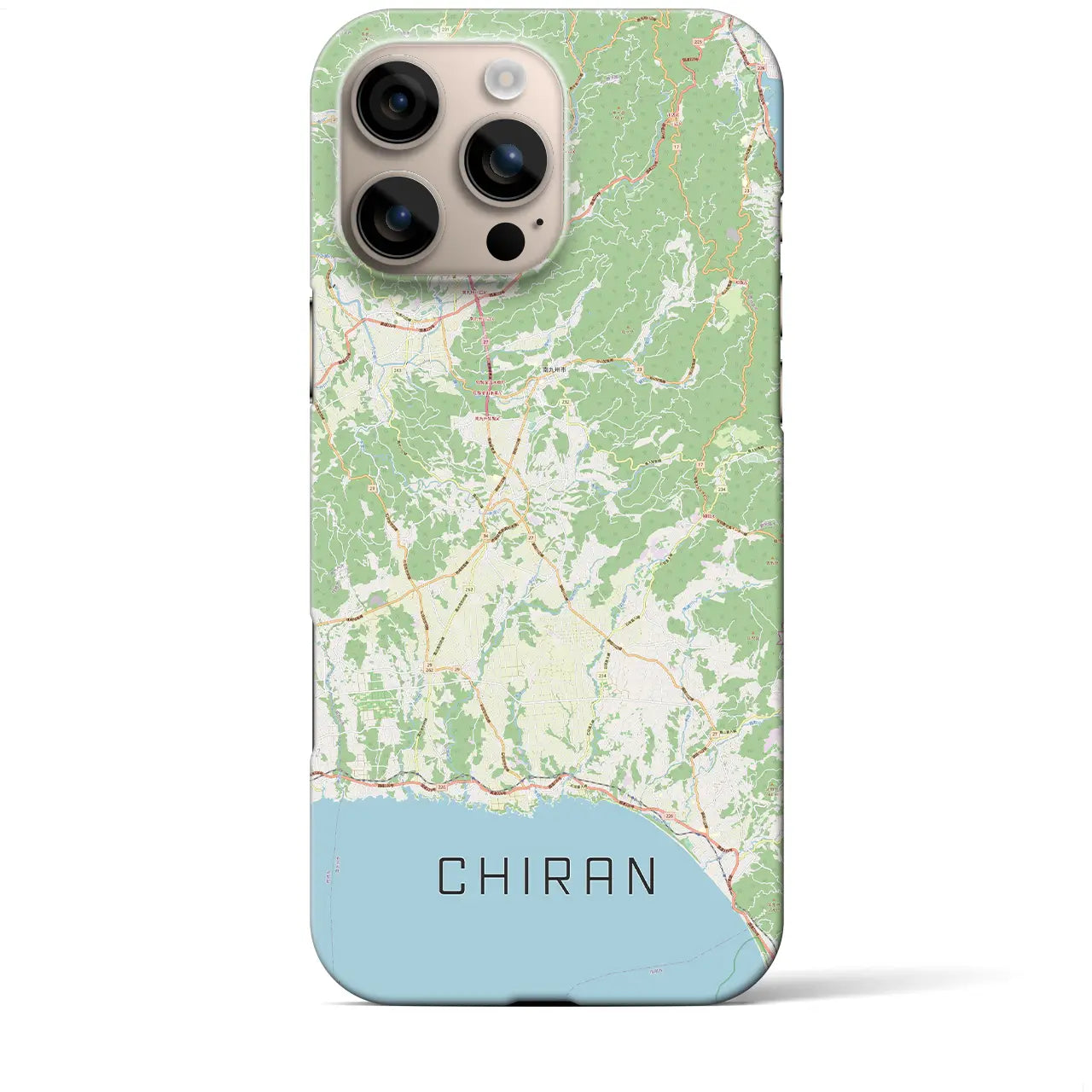 【知覧(鹿児島県)】地図柄iPhoneケース(バックカバータイプ)