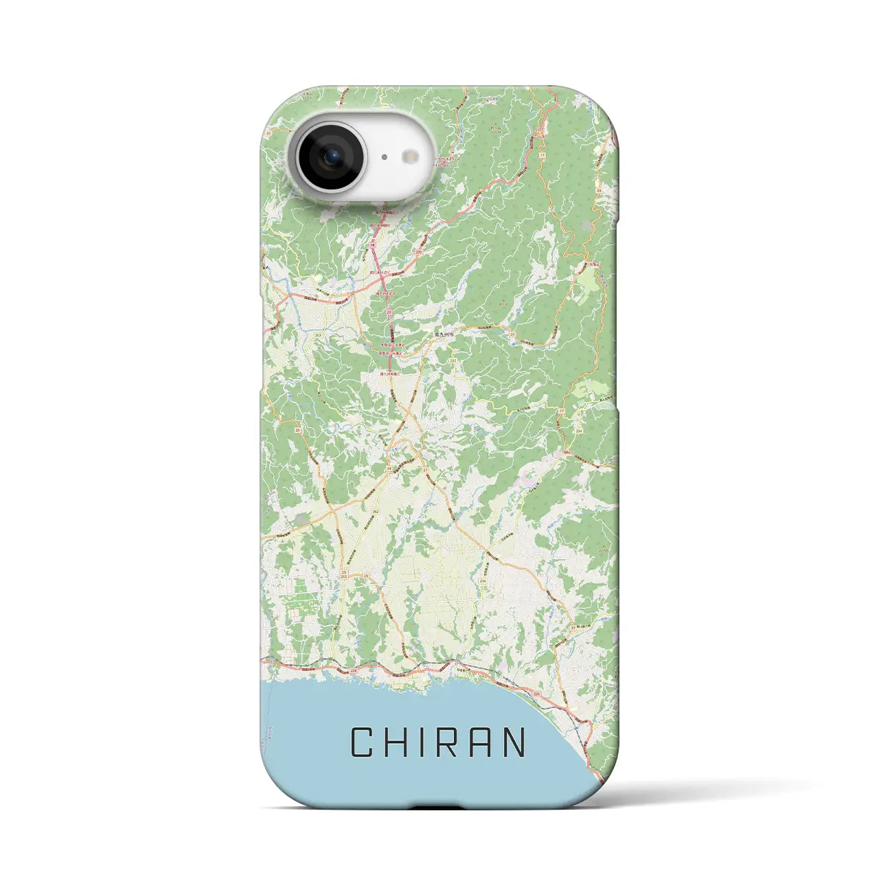 【知覧(鹿児島県)】地図柄iPhoneケース(バックカバータイプ)