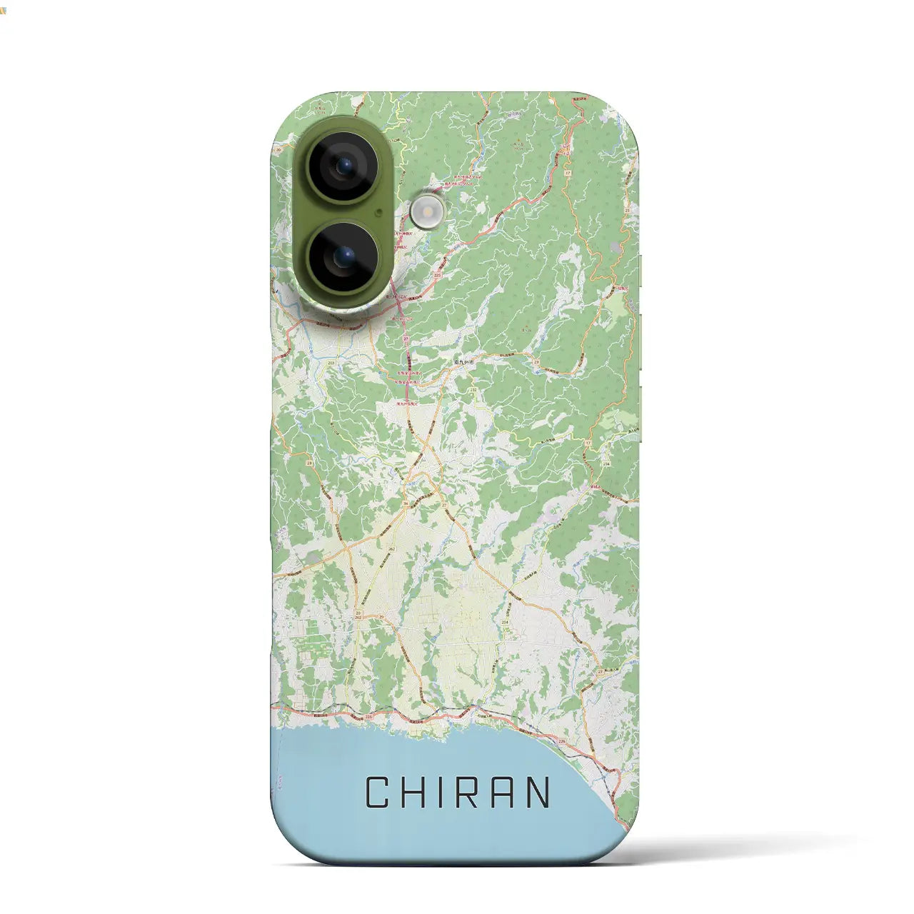 【知覧(鹿児島県)】地図柄iPhoneケース(バックカバータイプ)