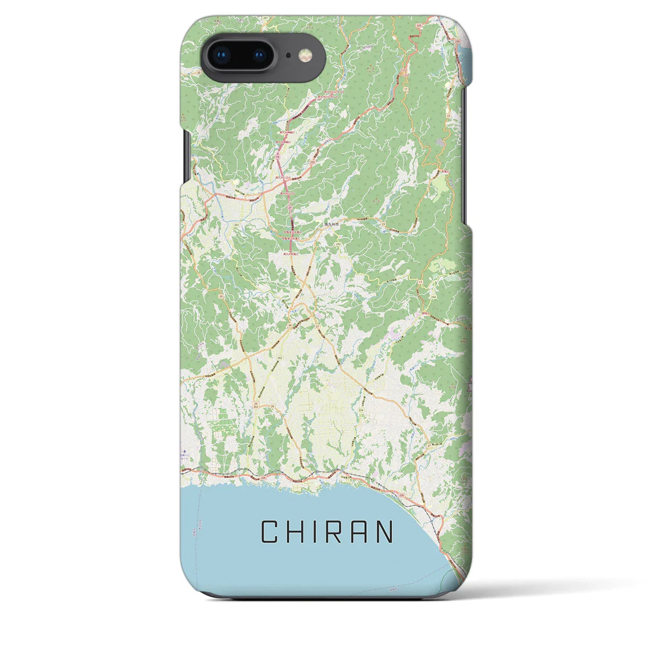 【知覧(鹿児島県)】地図柄iPhoneケース(バックカバータイプ)