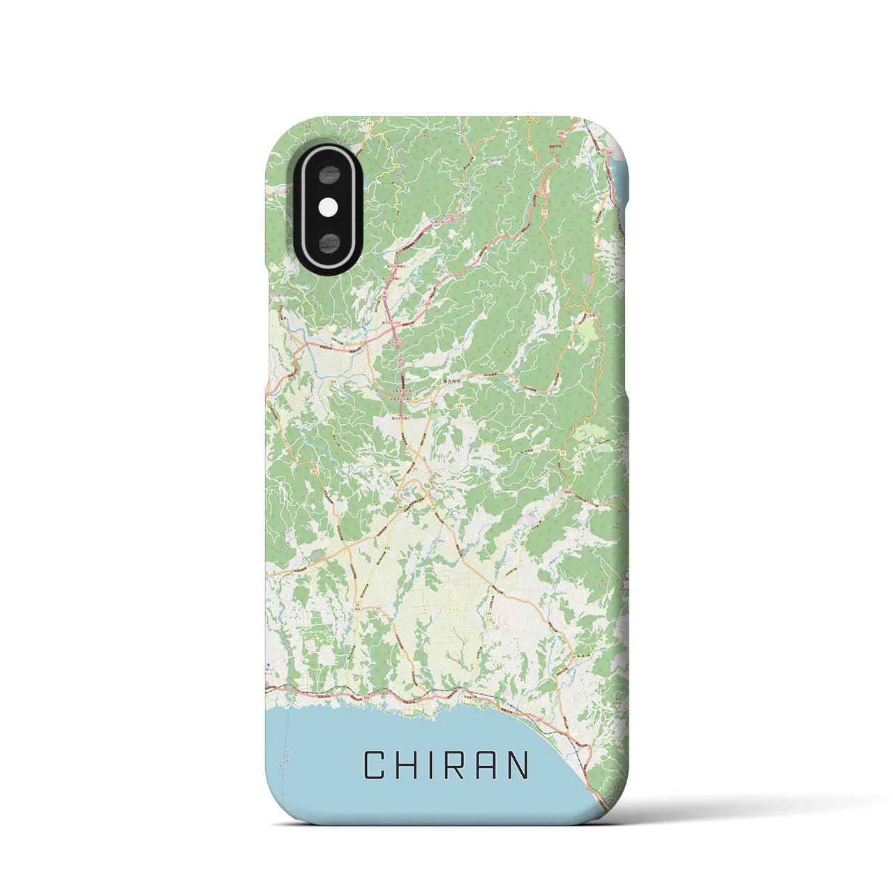 【知覧(鹿児島県)】地図柄iPhoneケース(バックカバータイプ)
