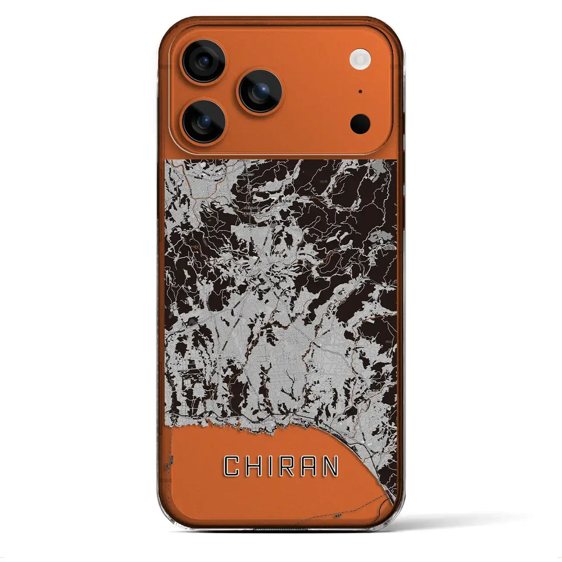 【知覧(鹿児島県)】地図柄iPhoneケース(クリアタイプ)