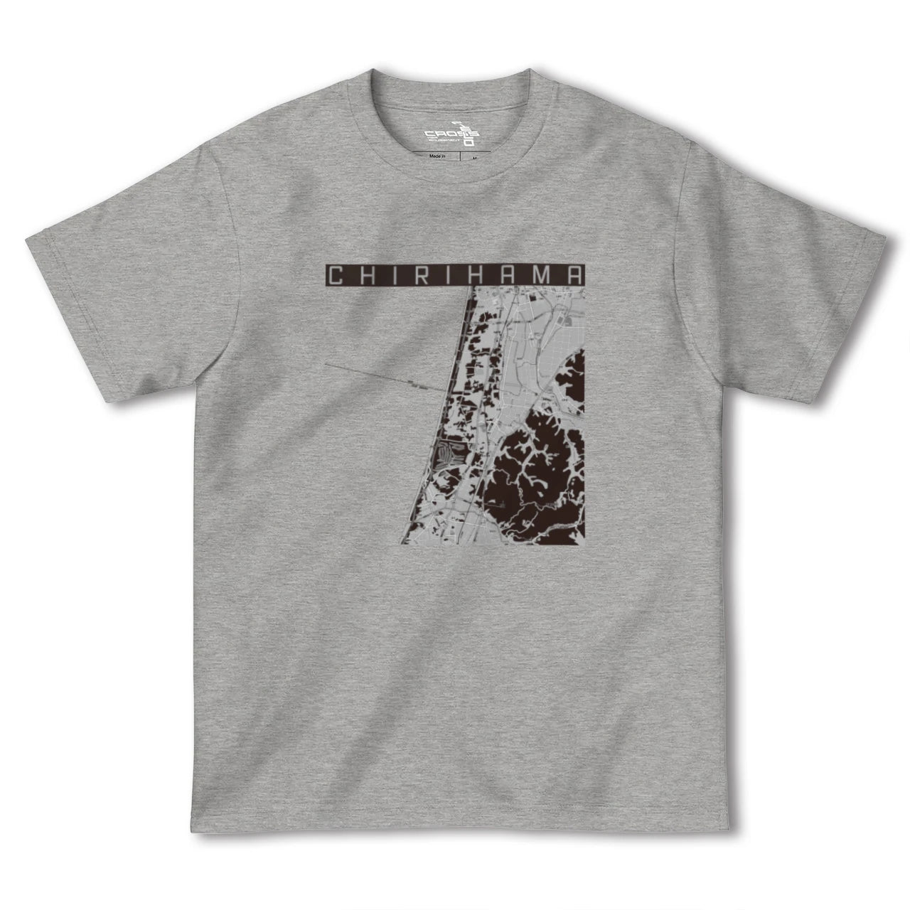 【千里浜(石川県)】地図柄ヘビーウェイトTシャツ