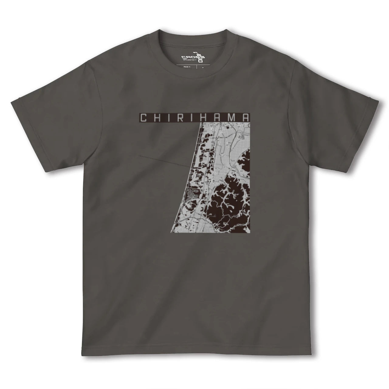 【千里浜(石川県)】地図柄ヘビーウェイトTシャツ