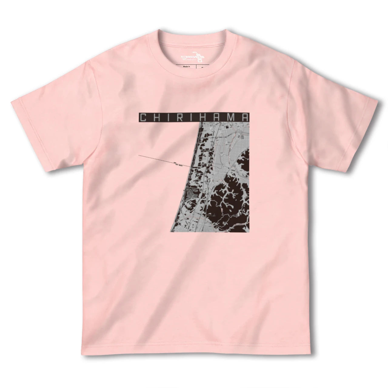 【千里浜(石川県)】地図柄ヘビーウェイトTシャツ