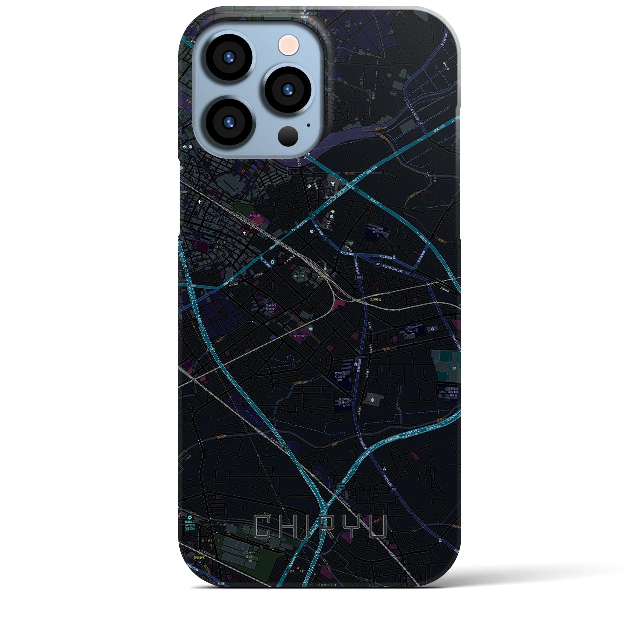 【知立(愛知県)】地図柄iPhoneケース(バックカバータイプ)
