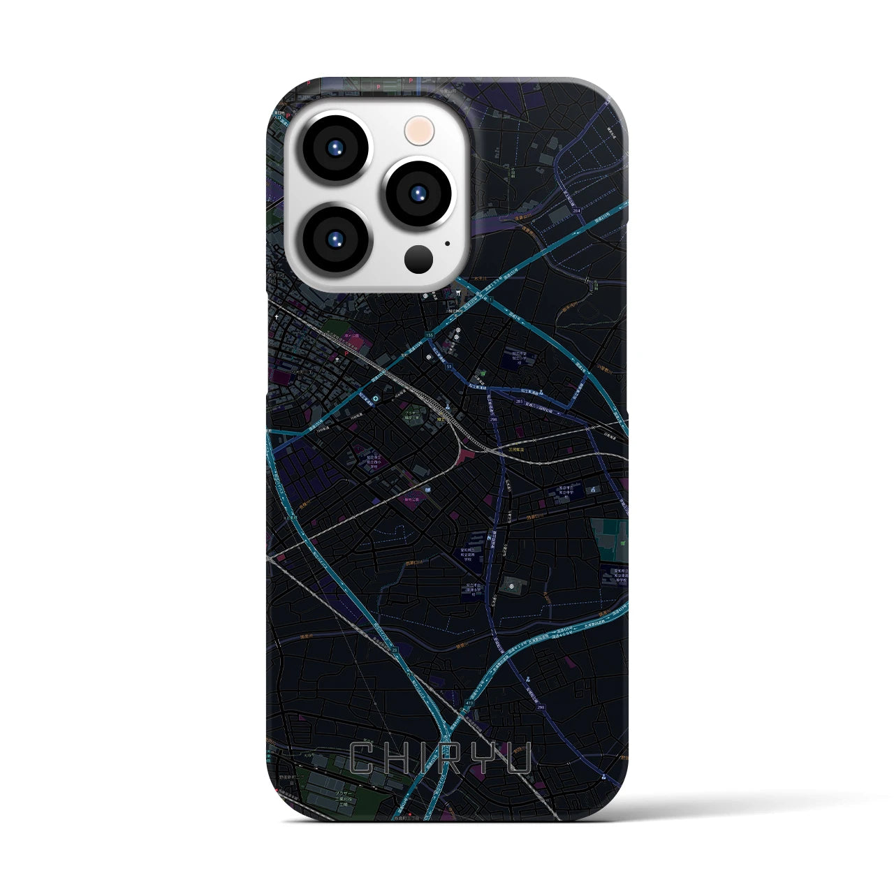 【知立(愛知県)】地図柄iPhoneケース(バックカバータイプ)